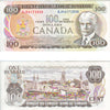 BC-52b 1975 Canada $100 Crow-Bouey, AJK, Almost Uncirculated (AU50)