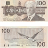 BC-60a 1988 Canada $100 Thiessen-Crow, AJP, Almost Uncirculated (AU50)
