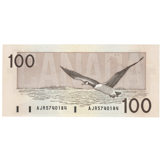 BC-60a 1988 Canada $100 Thiessen-Crow, AJR, AU-UNC