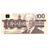 BC-60a-i 1988 Canada $100 Thiessen-Crow, BJG, Almost Uncirculated (AU50)
