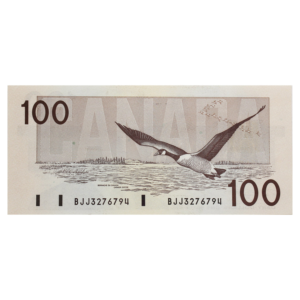 BC-60c 1988 Canada $100 Knight-Thiessen, BJJ, AU-UNC