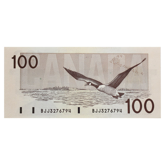 BC-60c 1988 Canada $100 Knight-Thiessen, BJJ, AU-UNC
