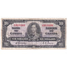 BC-24b 1937 Canada $10 Gordon-Towers, X/D, F