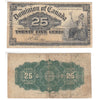 DC-15b 1900 Dominion 25 cent Shinplaster Boville, Very Good (VG8)