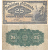 DC-15b 1900 Dominion 25 cent Shinplaster Boville, VG-F