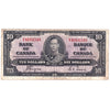 BC-24c 1937 Canada $10 Coyne-Towers, D/T, Circ