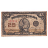 DC-24c 1923 Dominion 25 cent Shinplaster McCavour-Saunders, Very Good (VG8)