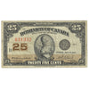 DC-24d 1923 Dominion 25-cent Shinplaster Campbell-Clark, VG-F (VG10)