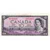 BC-32b 1954 Canada $10 Beattie-Coyne, Devil's Face, F/D, Circ
