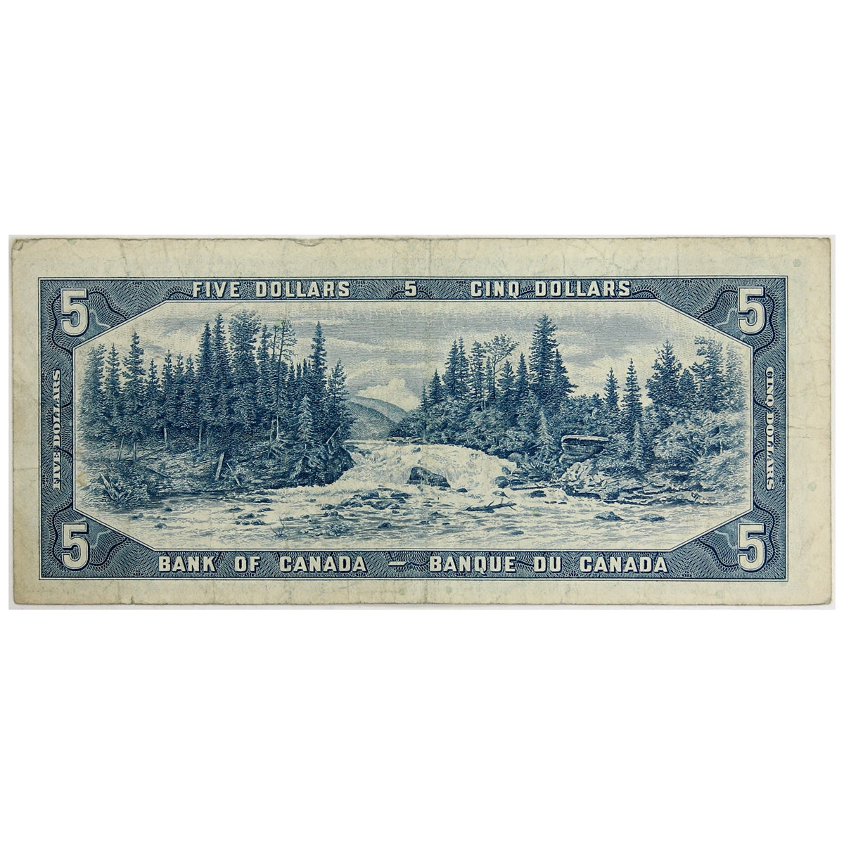 BC-39b 1954 Canada $5 Beattie-Rasminsky, I/X, Fine (F12)