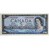 BC-39bA 1954 Canada $5 Beattie-Rasminsky, *R/C, AU-UNC (AU55)