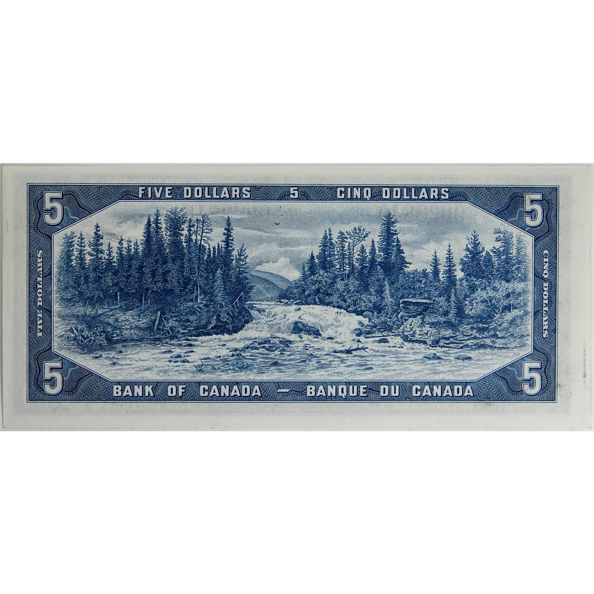 BC-39bA 1954 Canada $5 Beattie-Rasminsky, *R/C, AU-UNC (AU55)