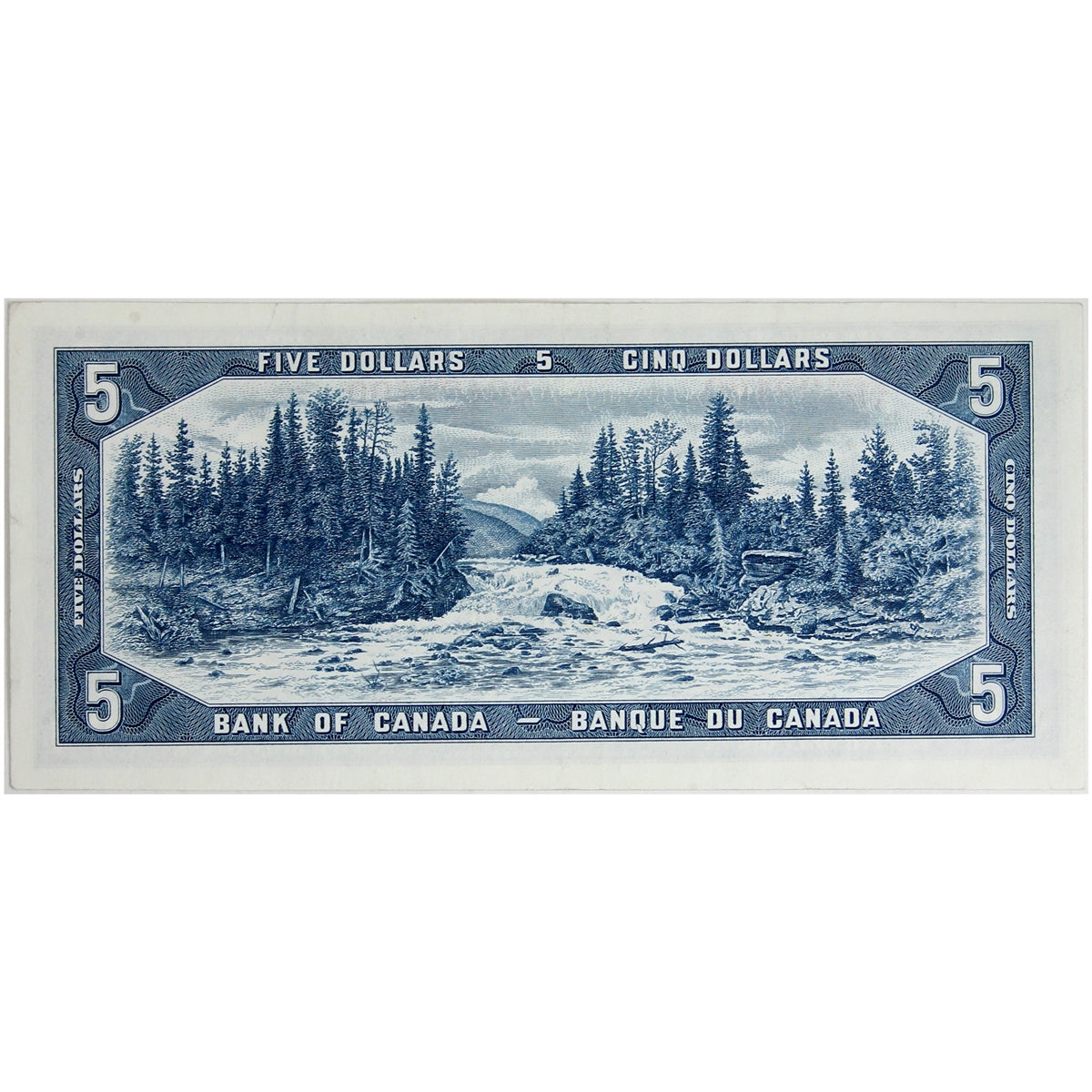 BC-39c 1954 Canada $5 Bouey-Rasminsky, R/X, Extra Fine (EF40)
