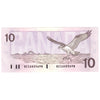 BC-57b 1989 Canada $10 Bonin-Thiessen, BEC, Almost Uncirculated (AU50)
