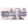 BC-57b 1989 Canada $10 Bonin-Thiessen, BEC, Almost Uncirculated (AU50)