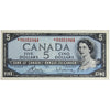 BC-39cA 1954 Canada $5 Bouey-Rasminsky, *R/X Below 0.36M, Extra Fine (EF40)