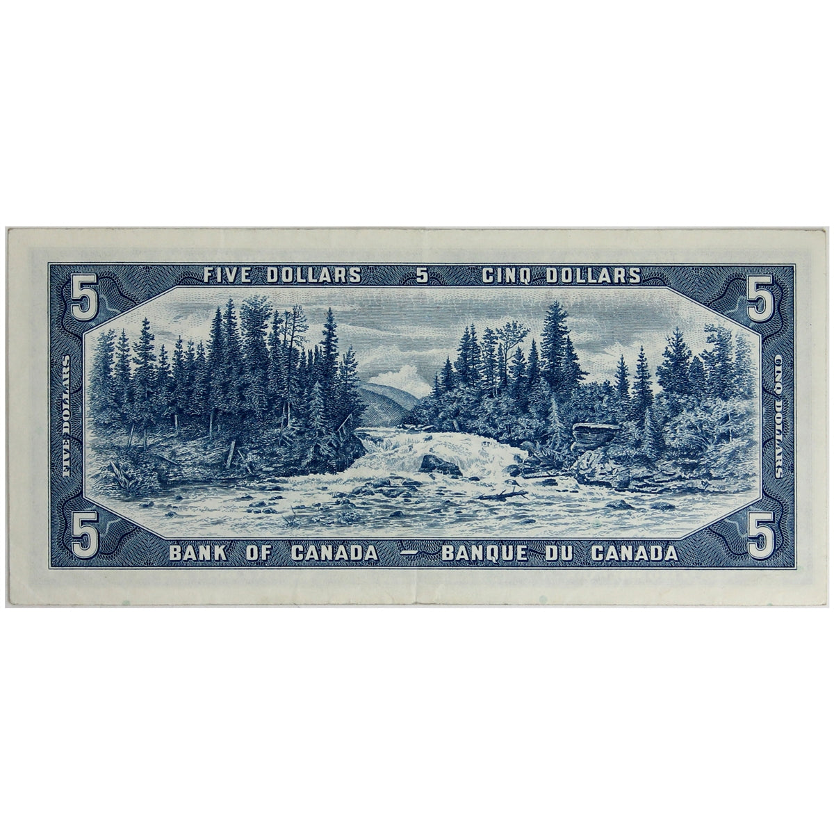 BC-39cA 1954 Canada $5 Bouey-Rasminsky, *R/X Below 0.36M, Extra Fine (EF40)