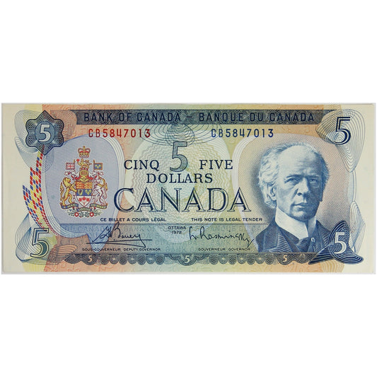 BC-48a 1972 Canada $5 Bouey-Rasminsky, CB, EF