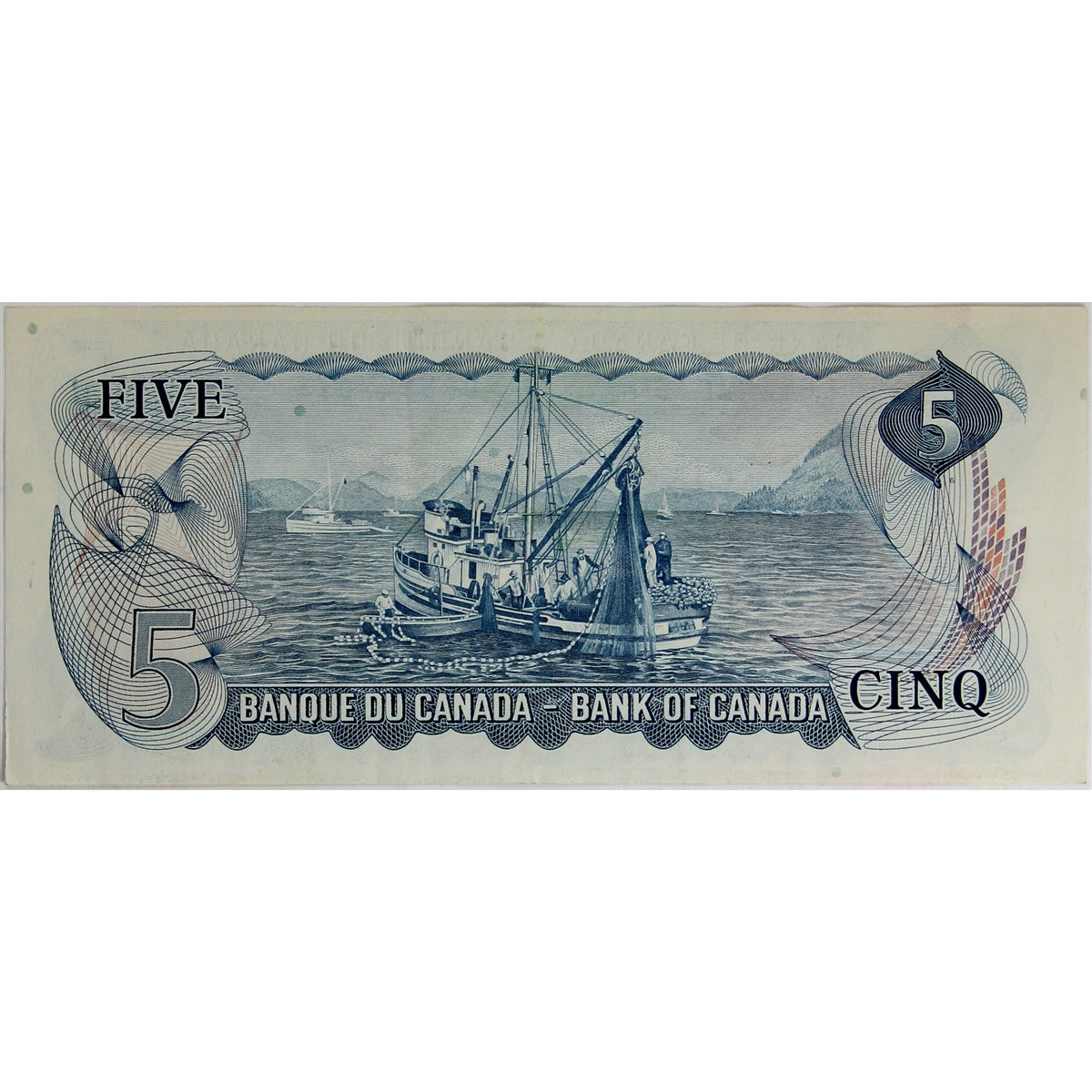 BC-48a 1972 Canada $5 Bouey-Rasminsky, CB, EF