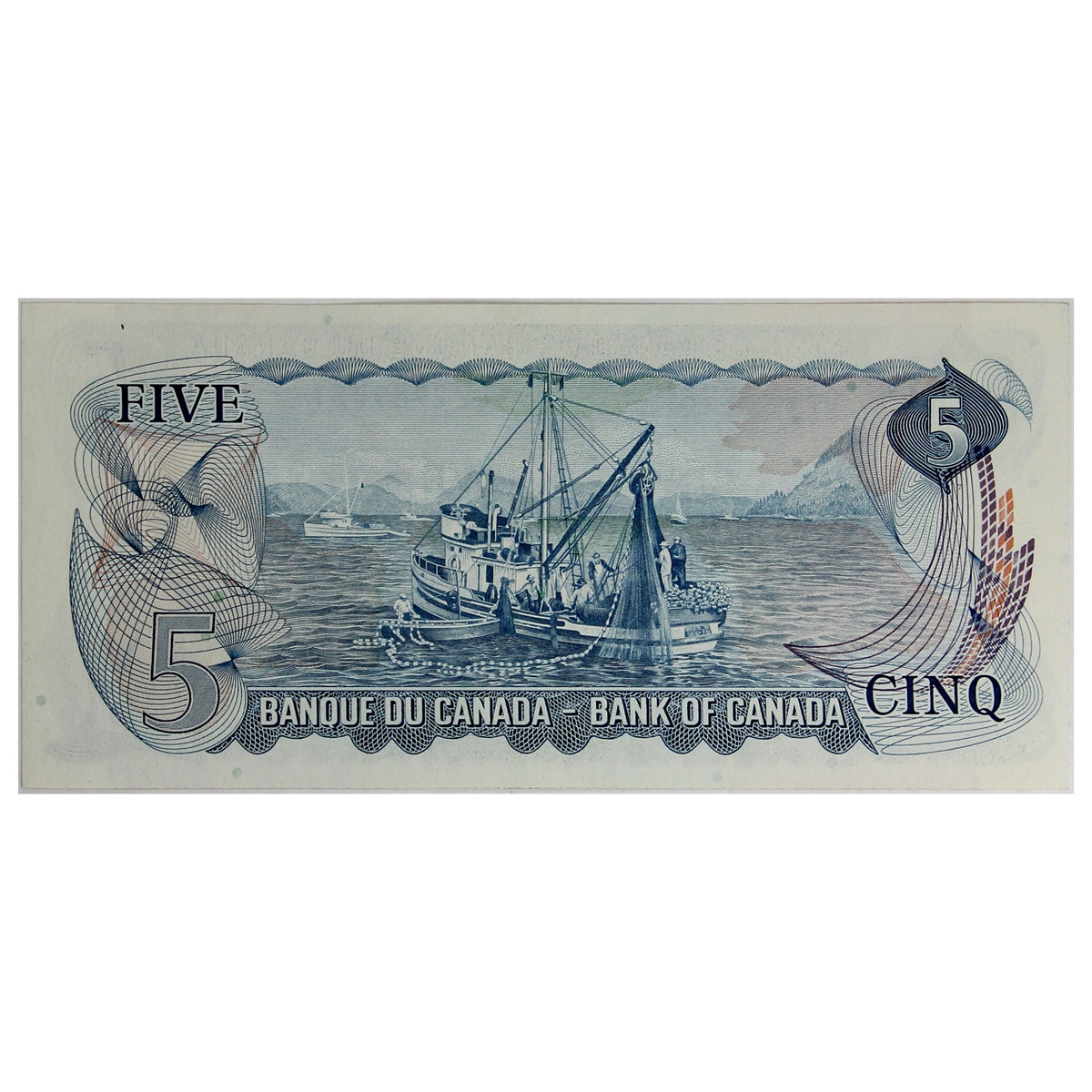 BC-48b 1972 Canada $5 Lawson-Bouey, CZ, AU-UNC (AU55)