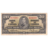 BC-25b 1937 Canada $20 Gordon-Towers, B/E, Circ