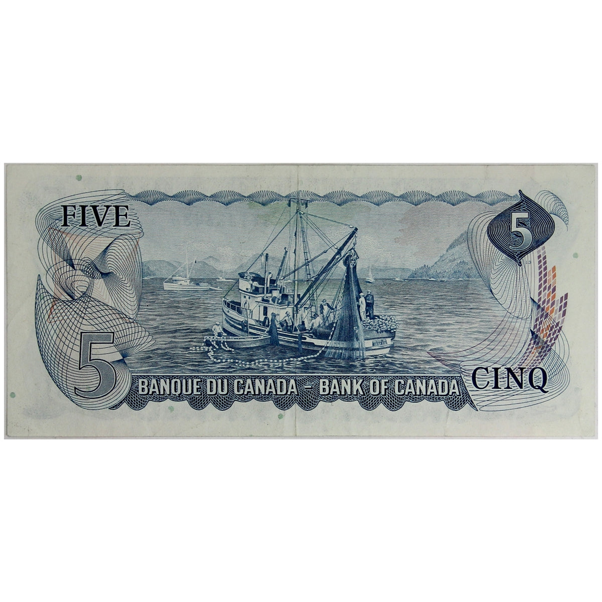 BC-48b 1972 Canada $5 Lawson-Bouey, ST, VF-EF (VF30)