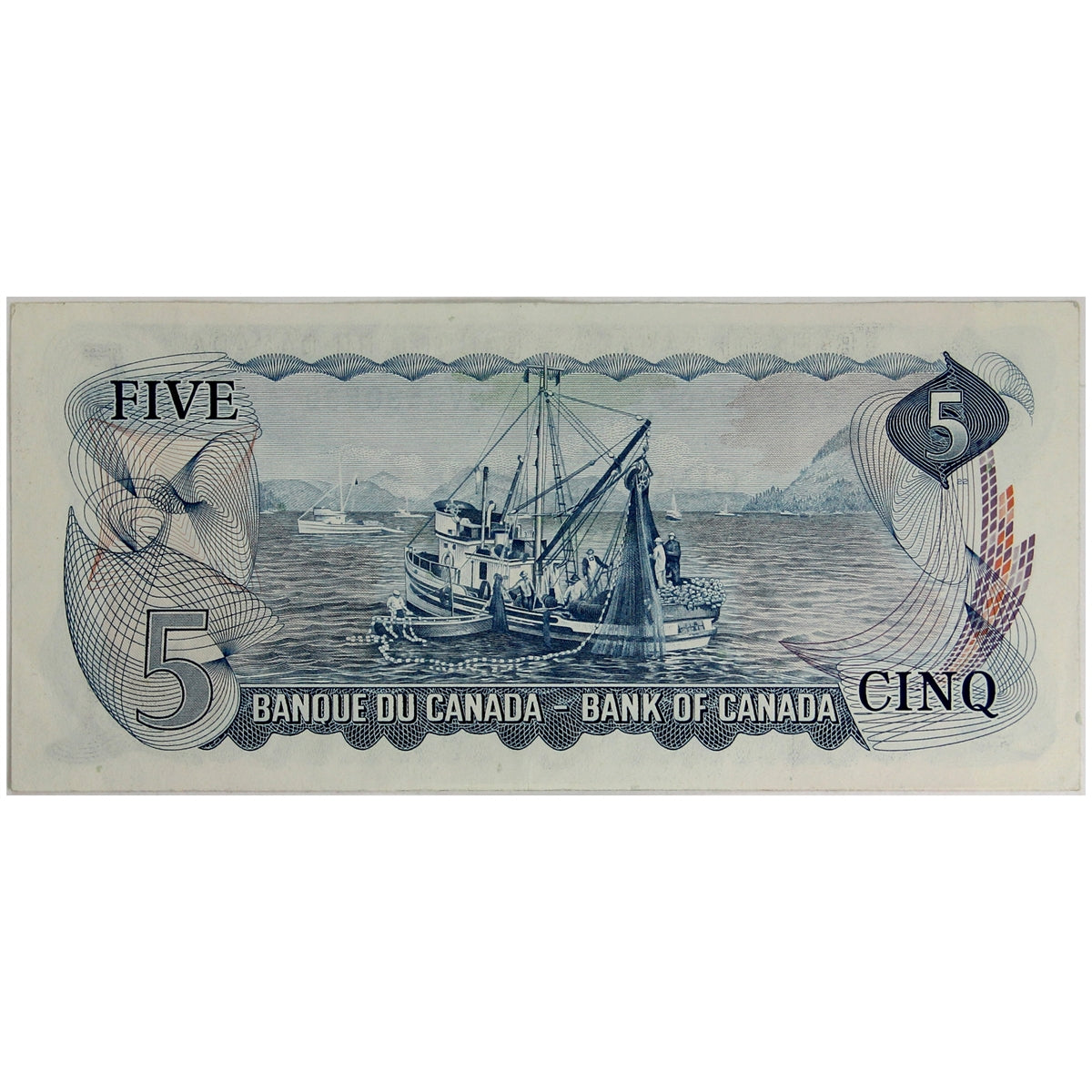 BC-48b 1972 Canada $5 Lawson-Bouey, SV, Almost Uncirculated (AU50)