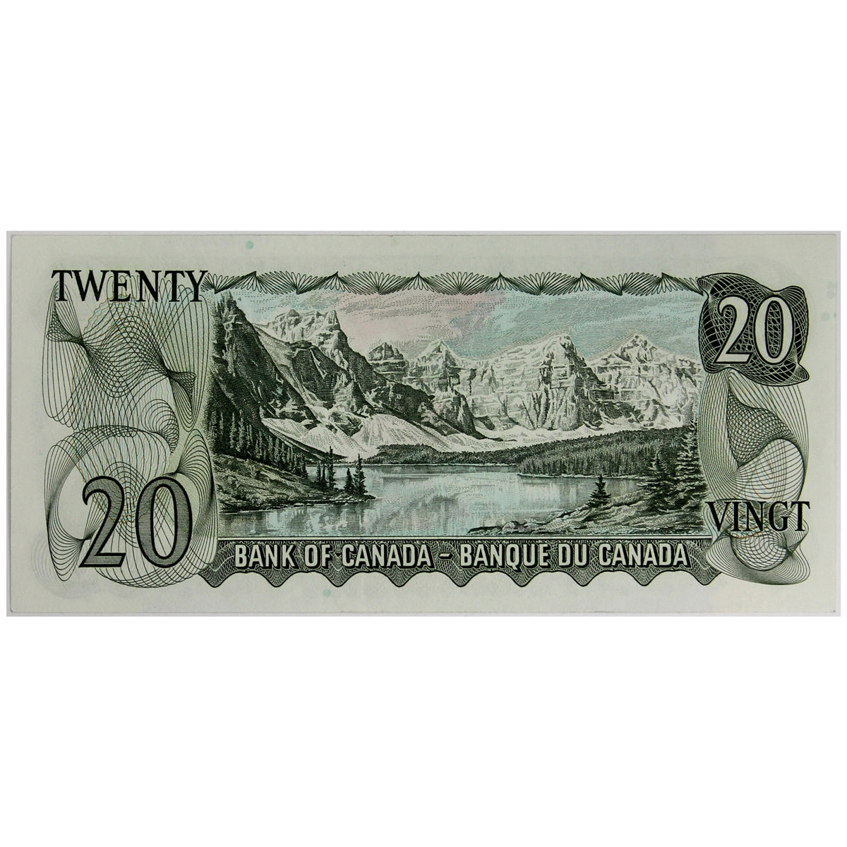 BC-50a 1969 Canada $20 Beattie-Rasminsky, EB, Almost Uncirculated (AU50)