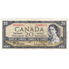 BC-41b 1954 Canada $20 Beattie-Rasminsky, M/E, Circ