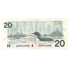 BC-58b-i 1991 Canada $20 Bonin-Thiessen, ASA, Almost Uncirculated (AU50)