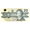 BC-58aA-ii 1991 Canada $20 Thiessen-Crow, AIX Without Serifs, AU-UNC