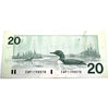 BC-58d 1991 Canada $20 Knight-Dodge, EWP, Circ