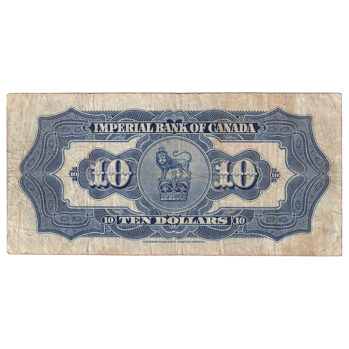 375-22-08 1934 Imperial Bank of Canada $10 Jaffray, Fine (F12)