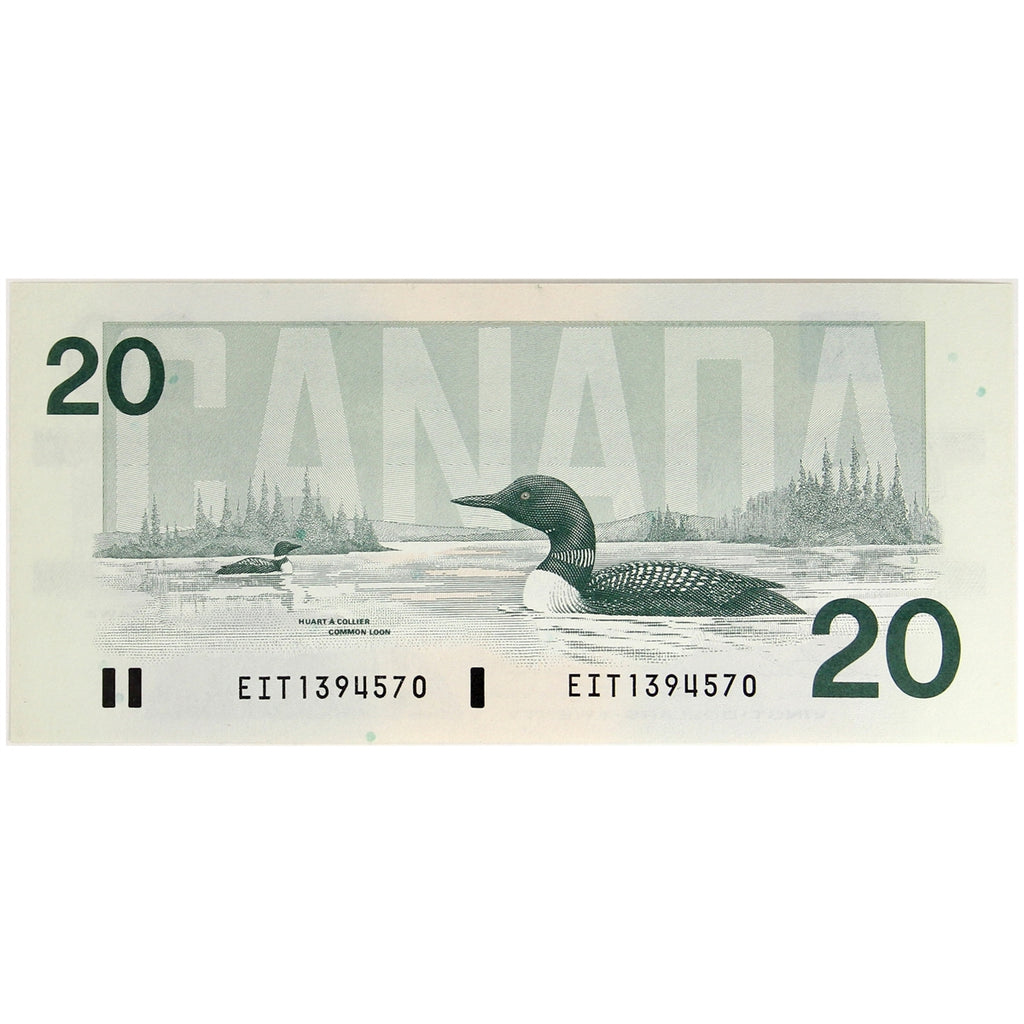 BC-58a-i 1991 Canada $20 Thiessen-Crow, EIT, Choice Uncirculated (CUNC63)
