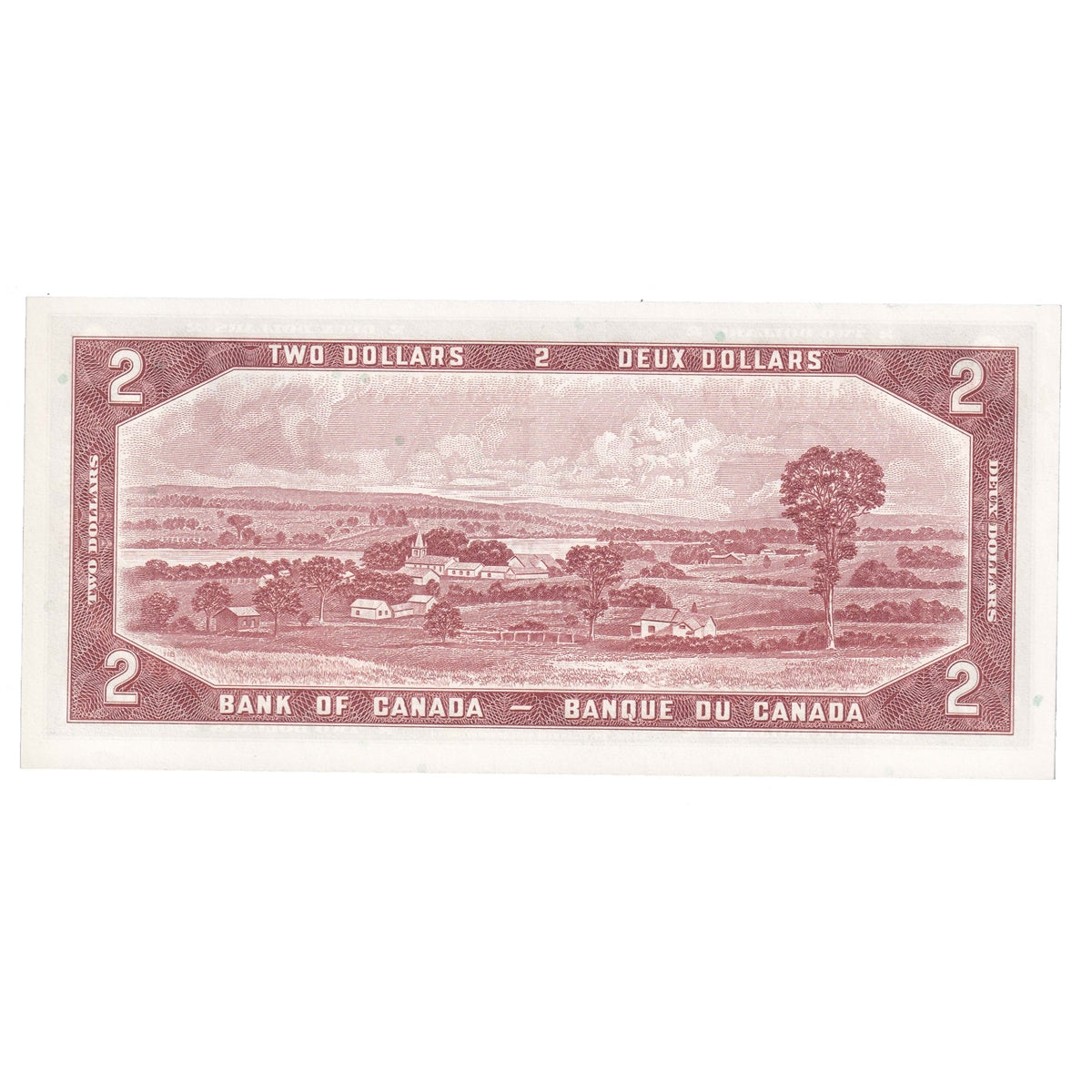 BC-38b 1954 Canada $2 Beattie-Rasminsky, W/R, Choice Uncirculated (CUNC63)