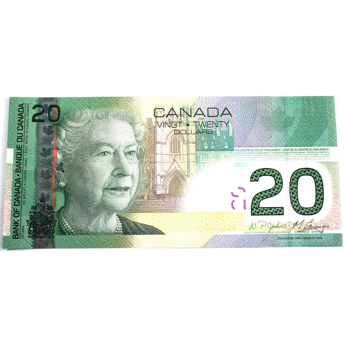 BC-64b 2008 Canada $20 Jenkins-Carney, ELY, Uncirculated (MS60)