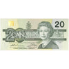 BC-58a-ii 1991 Canada $20 Thiessen-Crow, AIS, Almost Uncirculated (AU50)
