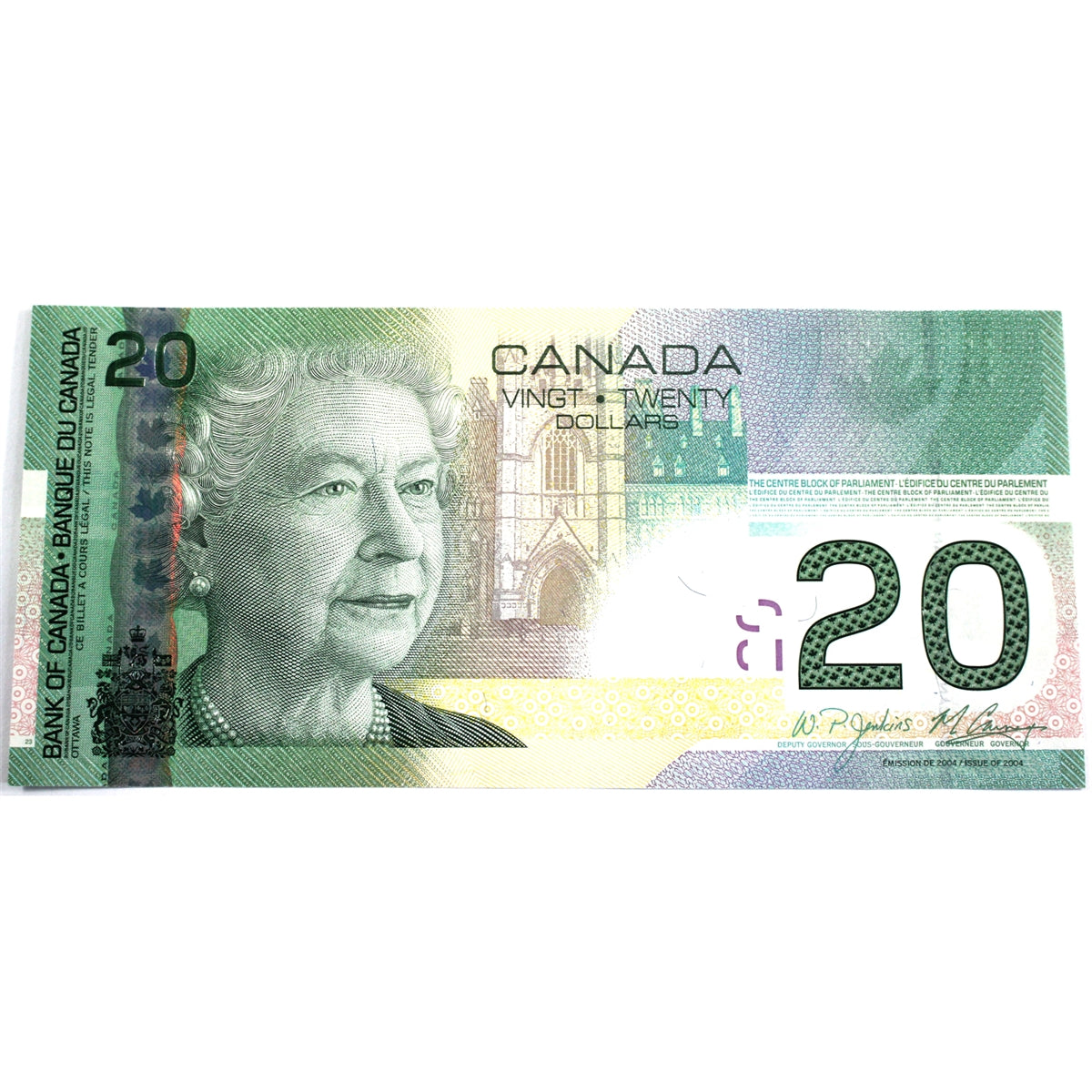 BC-64b 2008 Canada $20 Jenkins-Carney, EUD, Uncirculated (MS60)