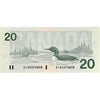 BC-58a-ii 1991 Canada $20 Thiessen-Crow, AIU, UNC