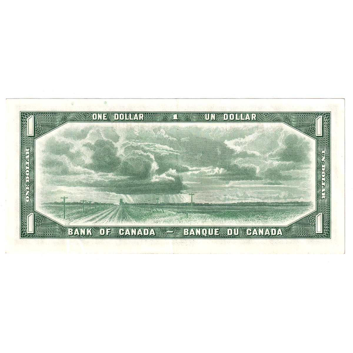 BC-37b 1954 Canada $1 Beattie-Rasminsky, X/O, Extra Fine (EF40)
