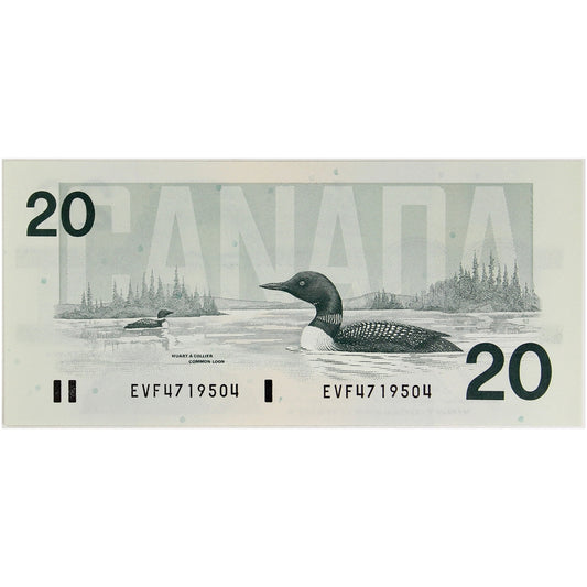 BC-58b 1991 Canada $20 Bonin-Thiessen, EVF, UNC