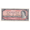 BC-38b 1954 Canada $2 Beattie-Rasminsky, Y/R, VF-EF (VF30)