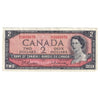 BC-38b 1954 Canada $2 Beattie-Rasminsky, B/U, Extra Fine (EF40)
