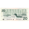BC-58b 1991 Canada $20 Bonin-Thiessen, ESZ, Choice Uncirculated (CUNC63)