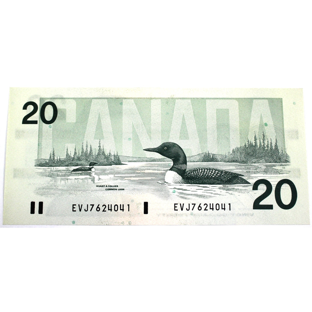 BC-58b 1991 Canada $20 Bonin-Thiessen, EVJ, Uncirculated (MS60)