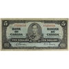 BC-23b 1937 Canada $5 Gordon-Towers, N/C, Circ