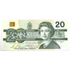 BC-58b-ii 1991 Canada $20 Bonin-Thiessen, EVD no BPN, Choice Uncirculated (CUNC63)