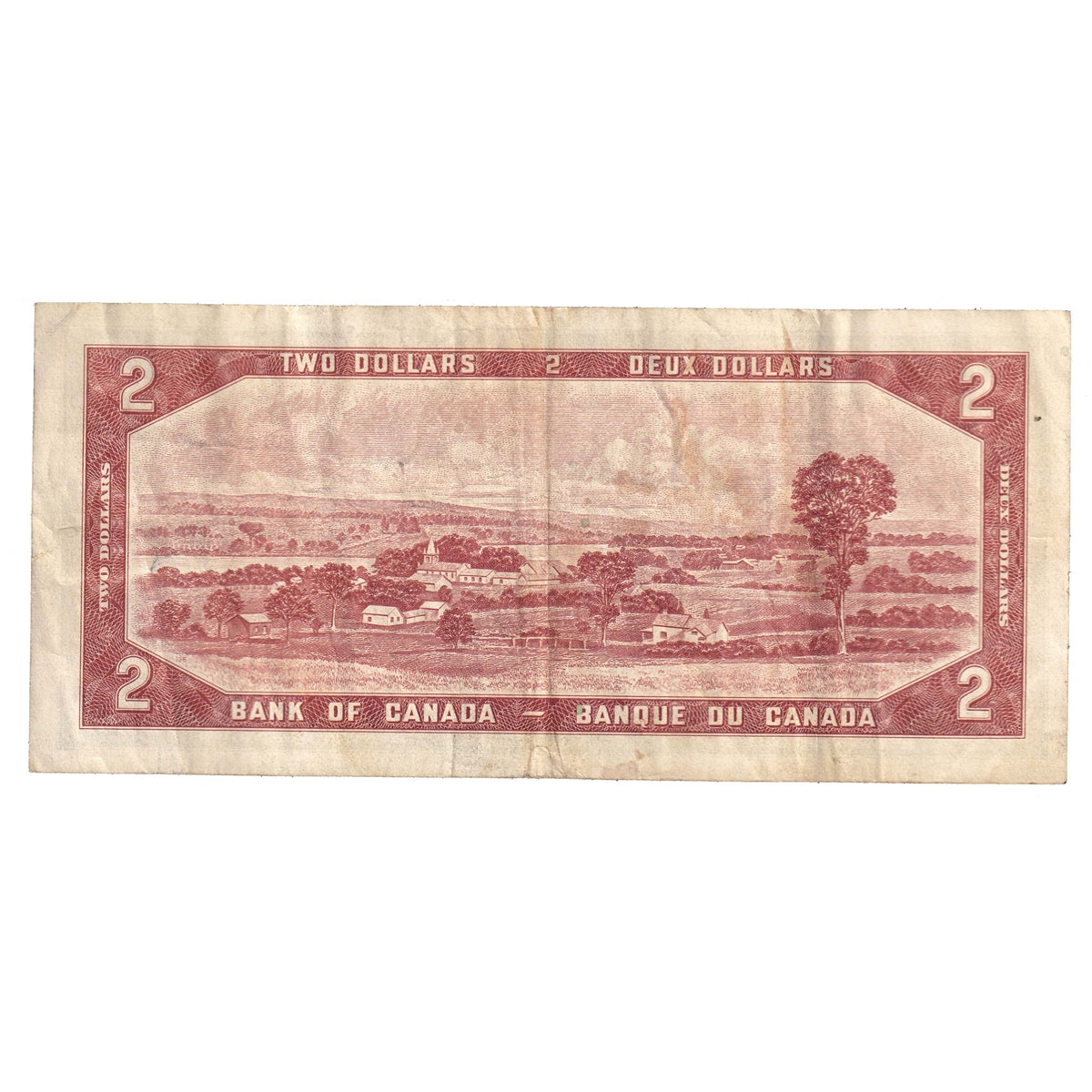 BC-38b 1954 Canada $2 Beattie-Rasminsky, E/U, CIRC