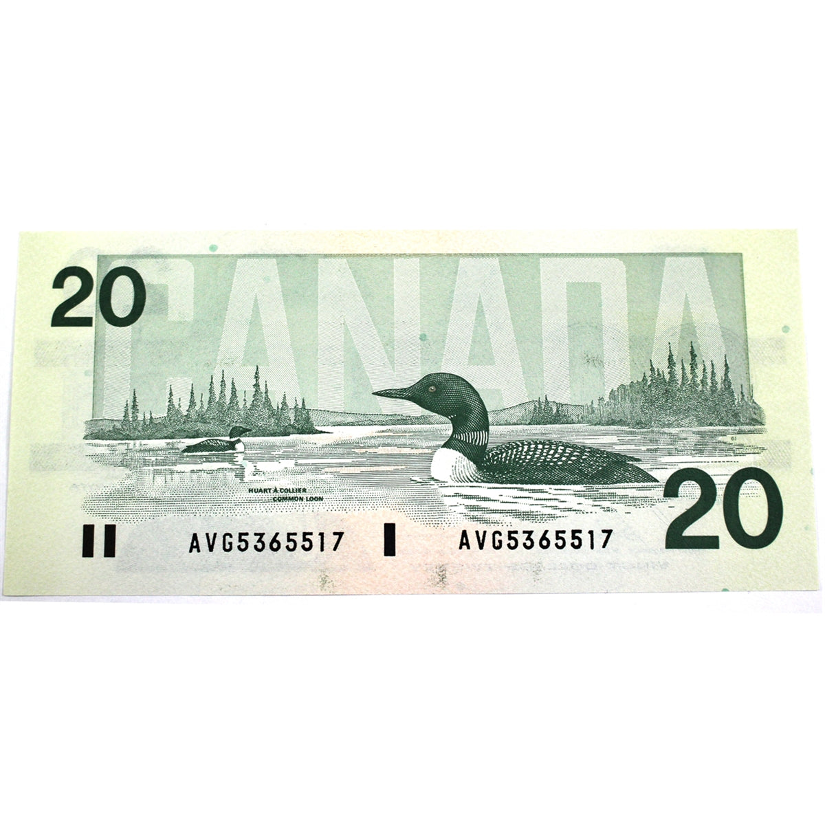 BC-58b-i 1991 Canada $20 Bonin-Thiessen, AVG, Almost Uncirculated (AU50)