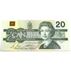 BC-58b-i 1991 Canada $20 Bonin-Thiessen, AVG, Almost Uncirculated (AU50)